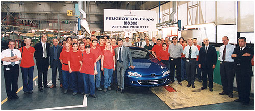 100 000° Peugeot 406 coupé sort de chez Pininfarina